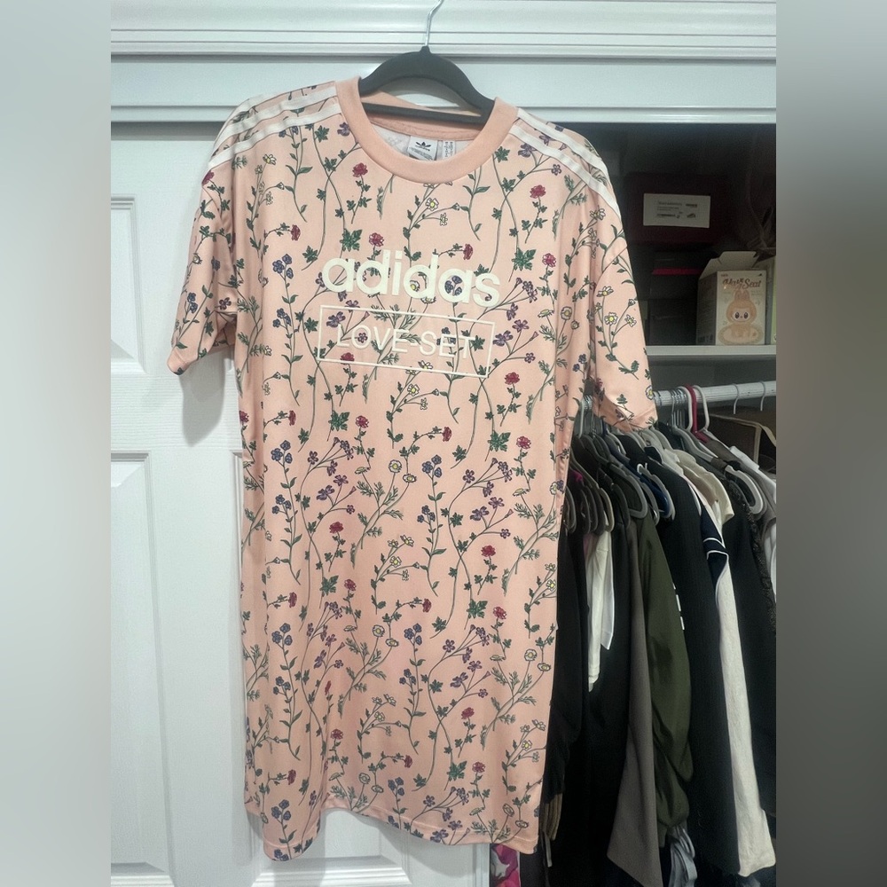 Adidas Floral Sporty Retro Dress
